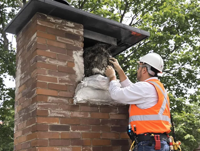 Humane removal of debris and animals by Sagamore Hills Chimney Sweep in Sagamore Hills, OH