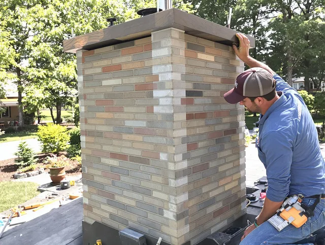 Sagamore Hills Chimney Sweep completing a modern chimney remodel in Sagamore Hills, OH