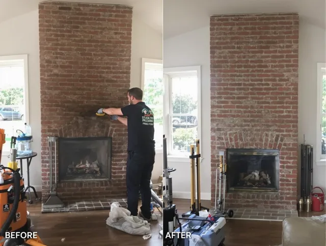 Finished chimney sweeping service by Sagamore Hills Chimney Sweep in Sagamore Hills, OH