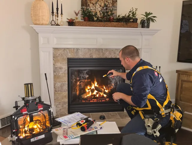 Safety-focused fireplace inspection by Sagamore Hills Chimney Sweep in Sagamore Hills, OH