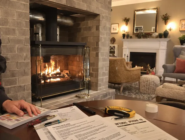 Sagamore Hills Chimney Sweep verifying fireplace safety measures in Sagamore Hills, OH