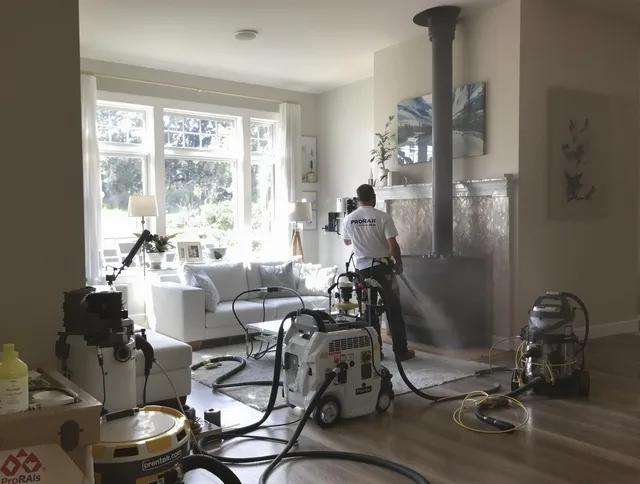 Soot removal service by Sagamore Hills Chimney Sweep for a fireplace in Sagamore Hills, OH